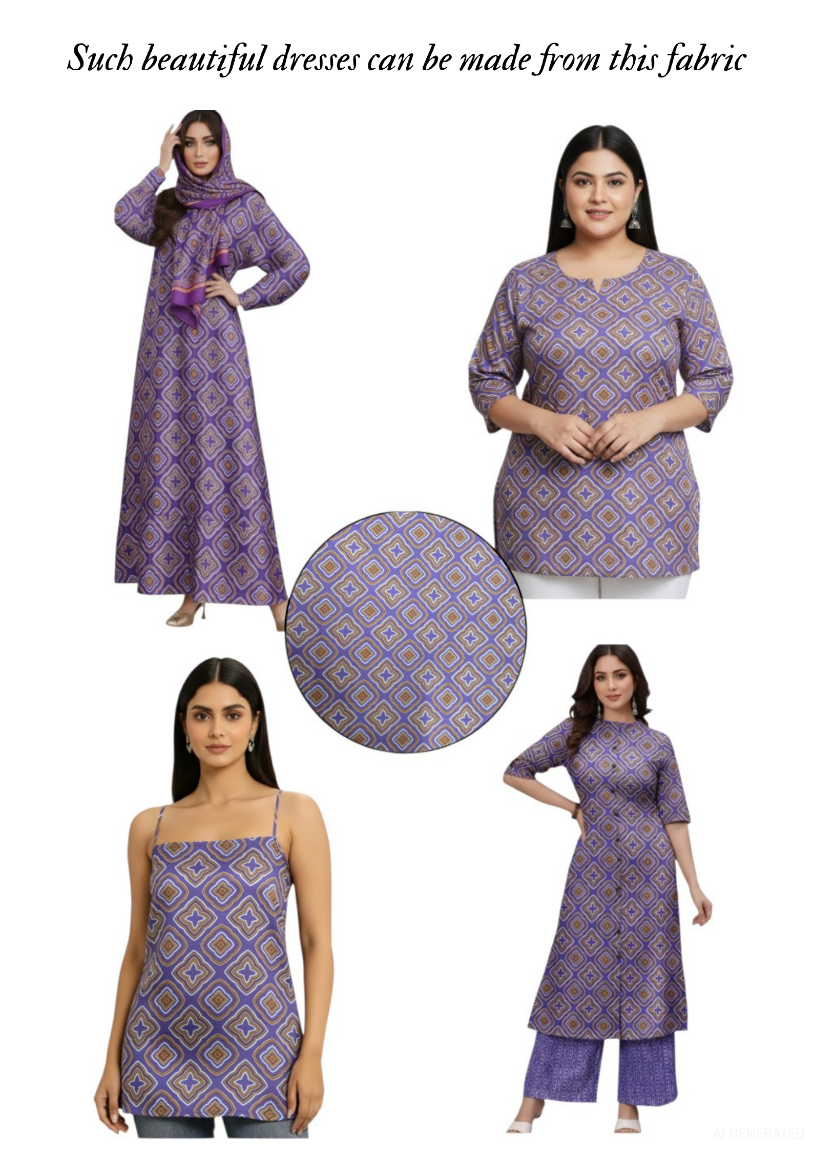 Premium Art Silk Printed Fabric – Soft, Elegant & Versatile