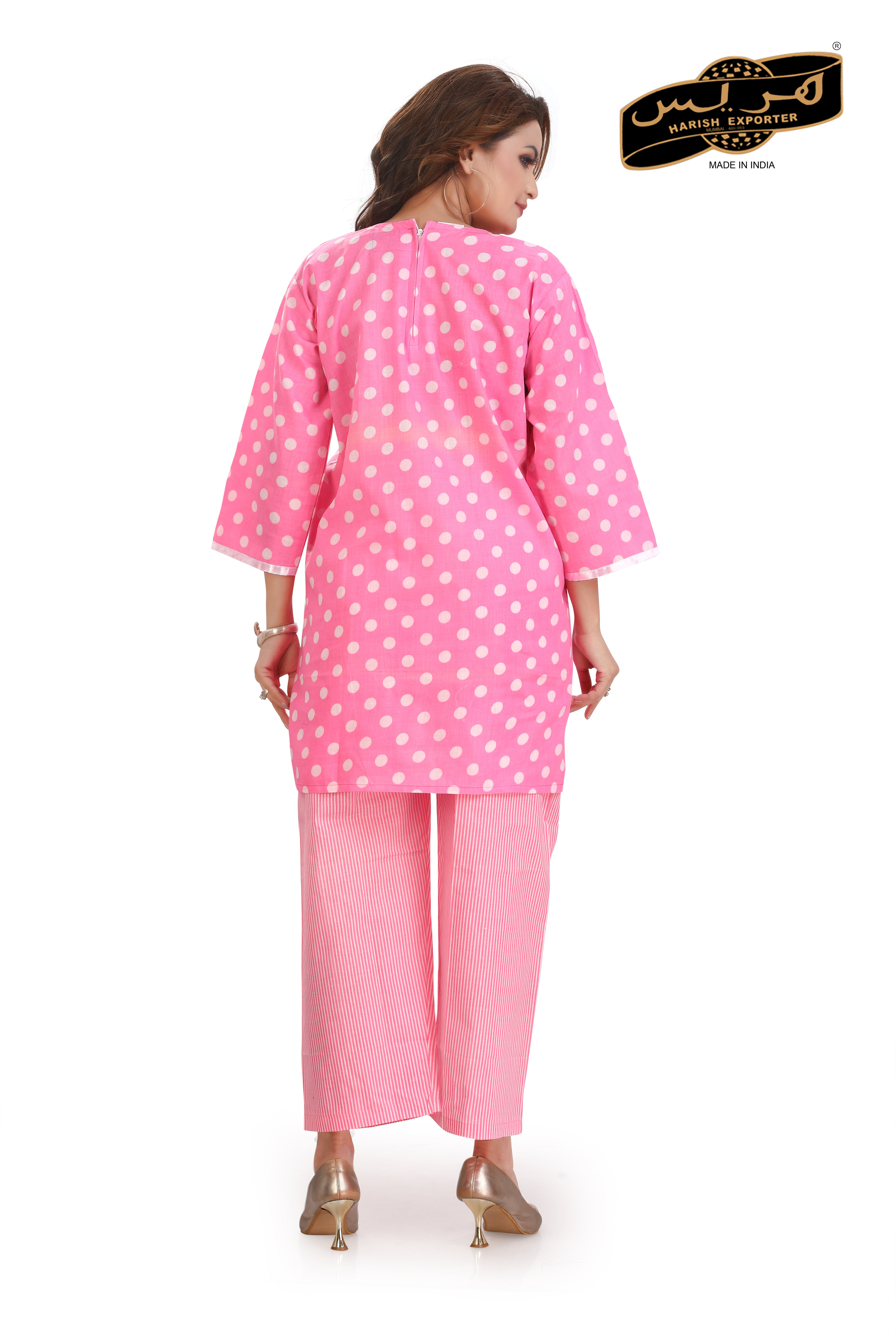 Cotton Pink Top & Pant Set - Stylish & Comfortable