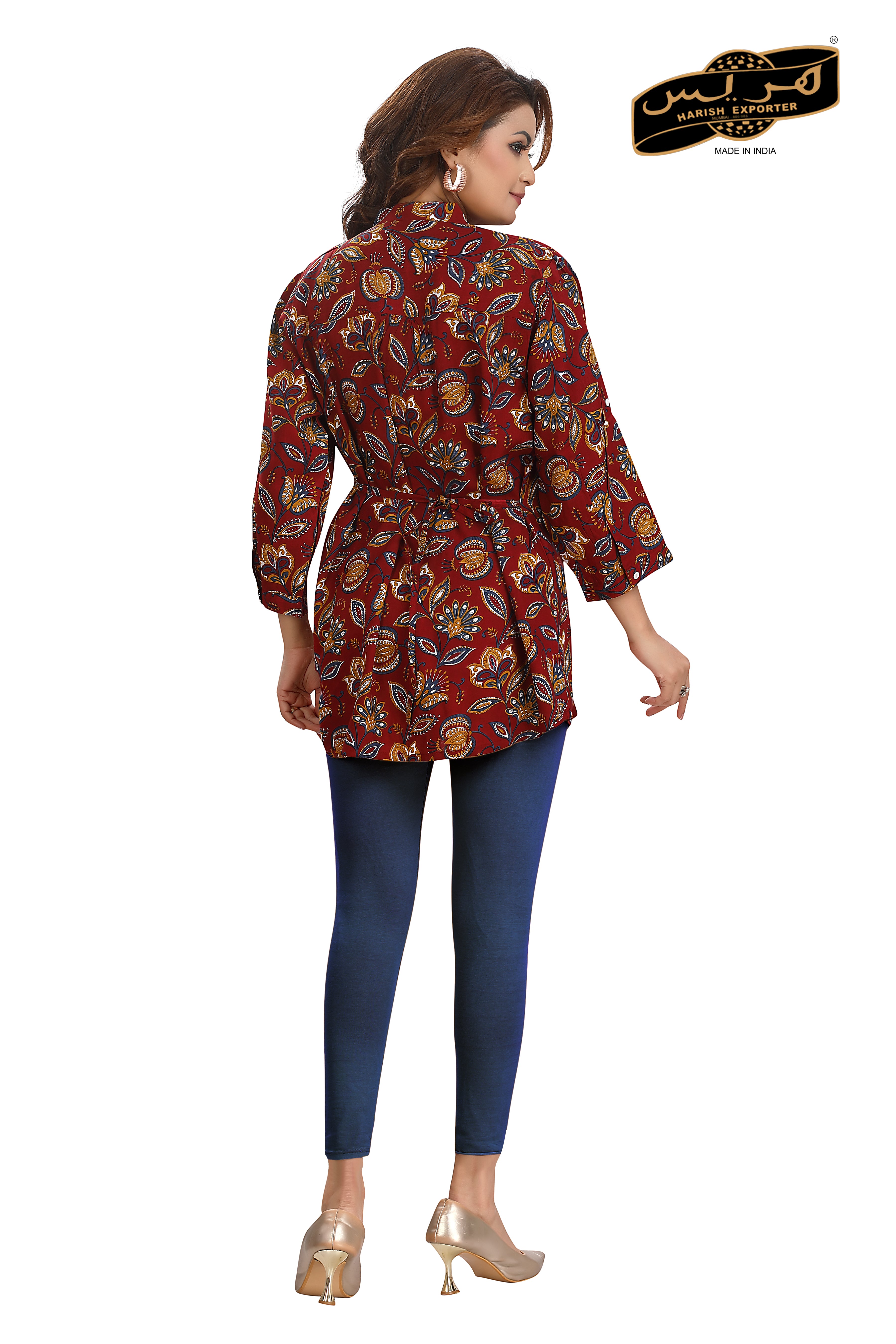 Floral Design cotton Short Printed Top - Trendy & Stylish MF-01