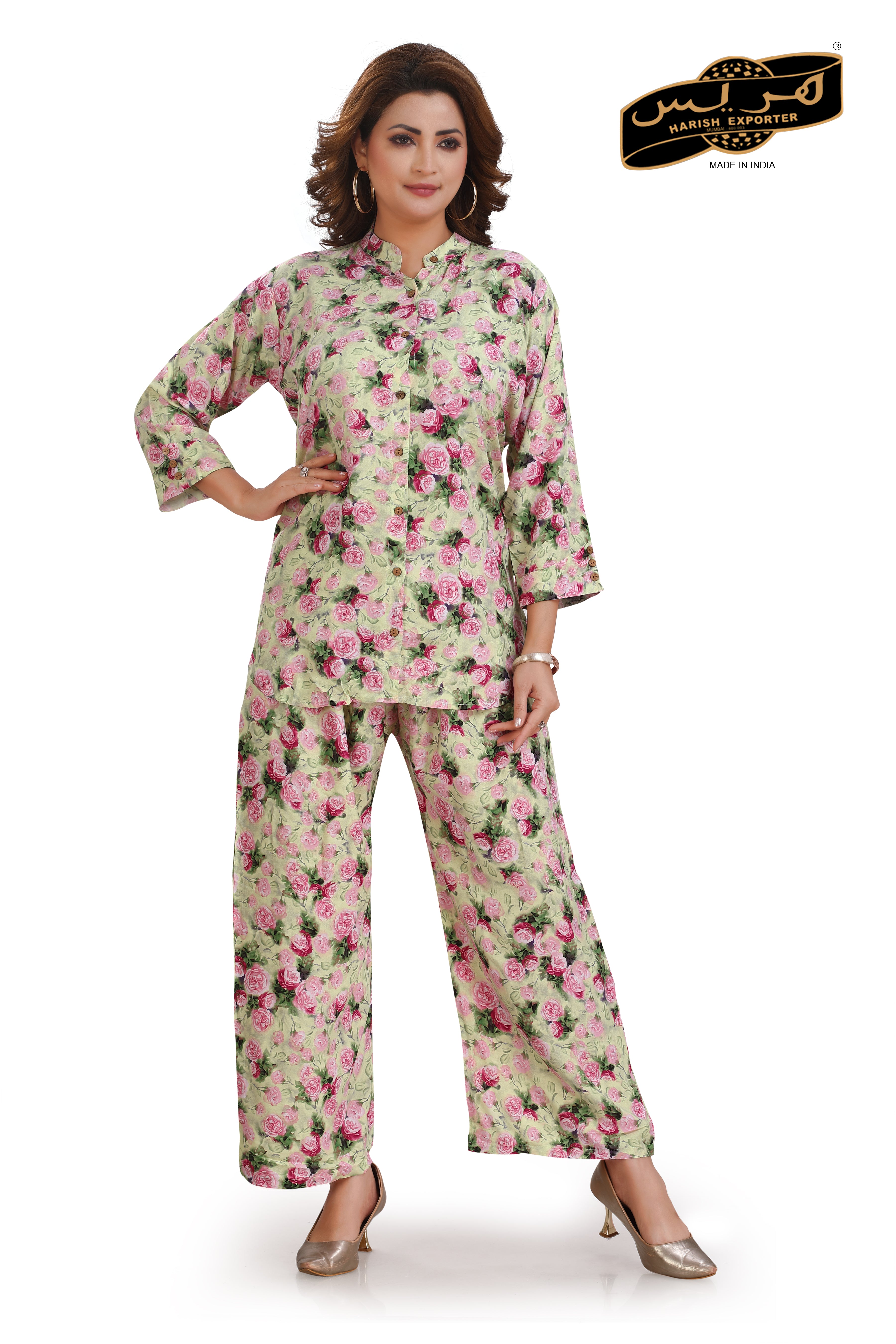 Cotton Floral Co-Ord Set - Elegant & Trendy PS-RMG