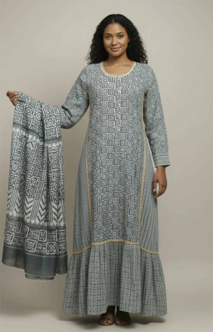Geometric Grace Kaftan BK-383-DP-HARMONY