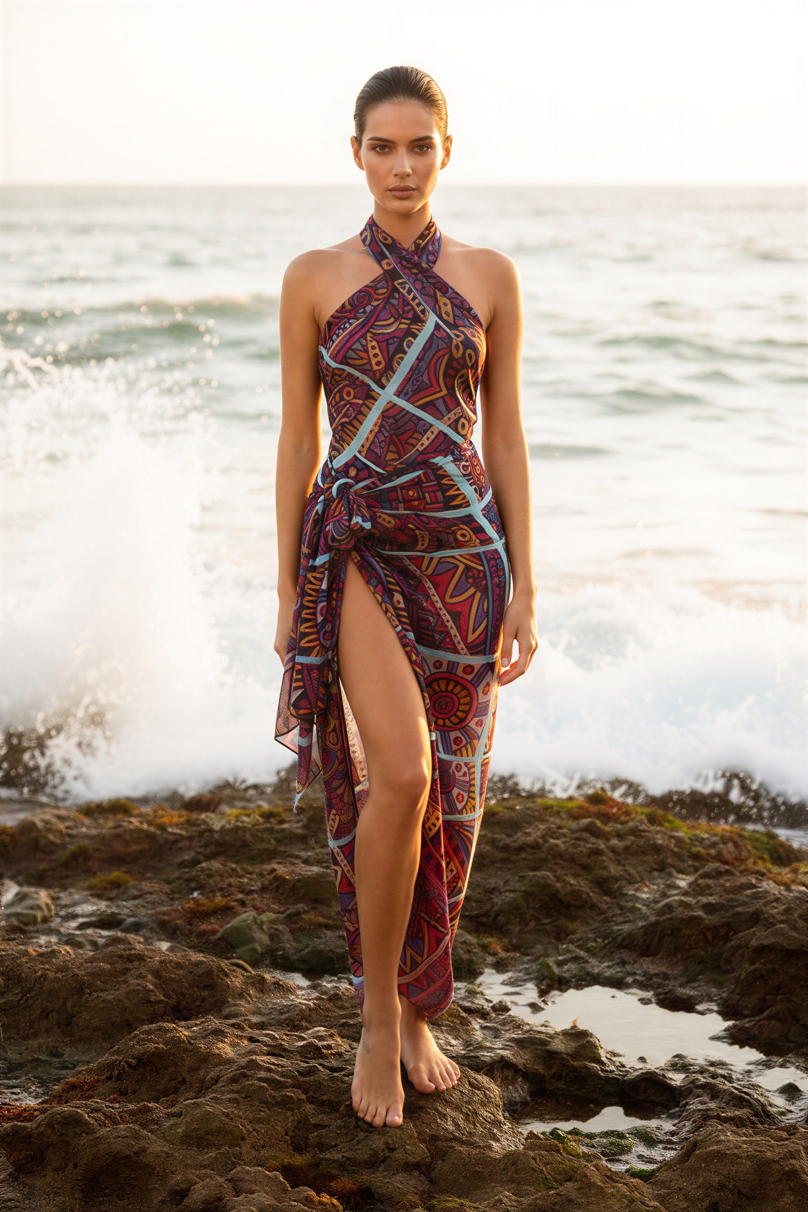 Multicolor Cotton Beach Sarong