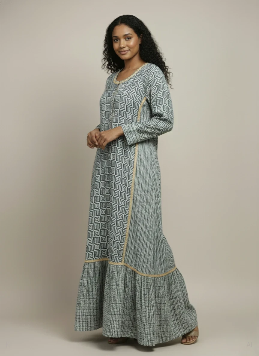 Geometric Grace  Kaftan BK-383-DP-HARMONY