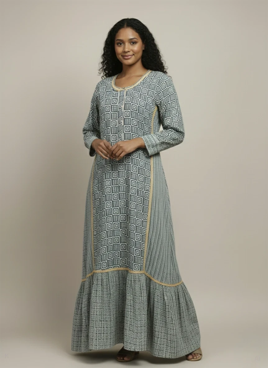 Geometric Grace  Kaftan BK-383-DP-HARMONY